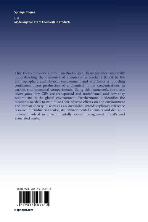 Produktbild: Modeling the Fate of Chemicals in Products