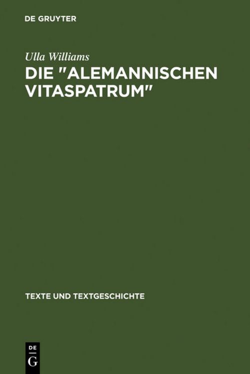 Produktbild: Die " Alemannischen Vitaspatrum "