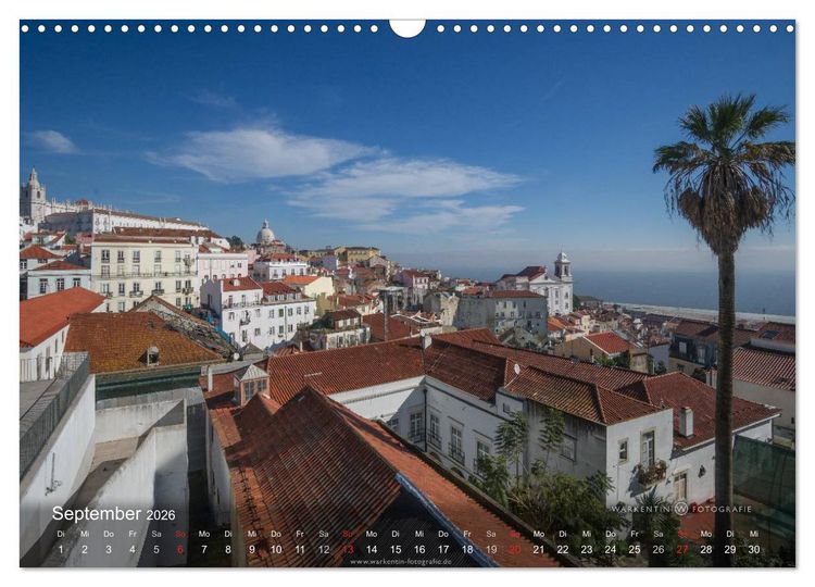 Produktbild: Zauberhaftes Lissabon (Wandkalender 2026 DIN A3 quer), CALVENDO Monatskalender