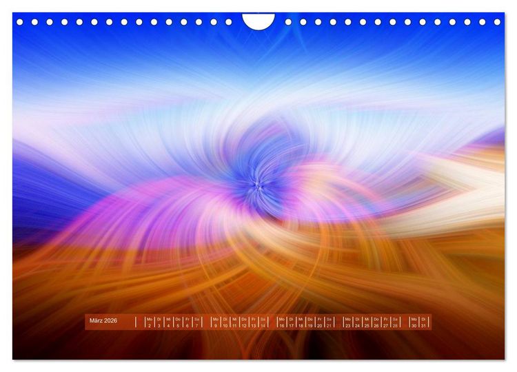 Produktbild: Zen der Farben - Meditative Bilder (Wandkalender 2026 DIN A4 quer), CALVENDO Monatskalender
