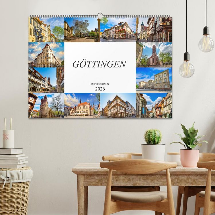Produktbild: G&ouml;ttingen Impressionen (Wandkalender 2026 DIN A2 quer), CALVENDO Monatskalender