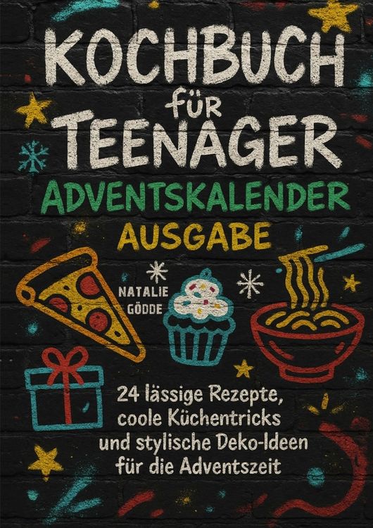 Produktbild: Kochbuch Teenager Advendskalender Ausgabe mit Farbfotos