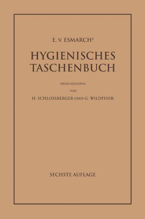 Produktbild: E. von Esmarch's Hygienisches Taschenbuch