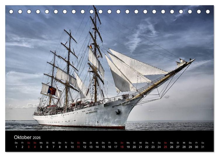 Produktbild: Baltic Sail (Tischkalender 2026 DIN A5 quer), CALVENDO Monatskalender