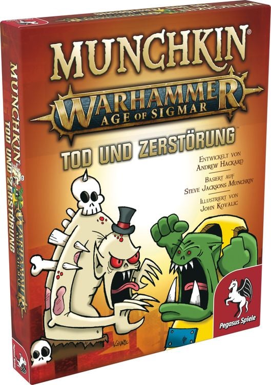 Produktbild: Pegasus 17021G - Munchkin Warhammer Age of Sigmar, Tod und Zerstörung (Erweiterung)