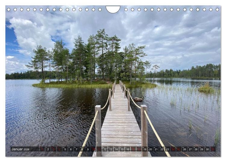 Produktbild: Wandern in Schweden - Einladung in die Natur (Wandkalender 2026 DIN A4 quer), CALVENDO Monatskalender