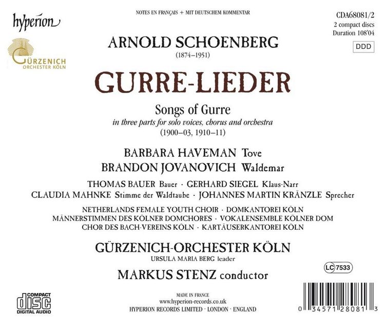 Produktbild: Gurrelieder