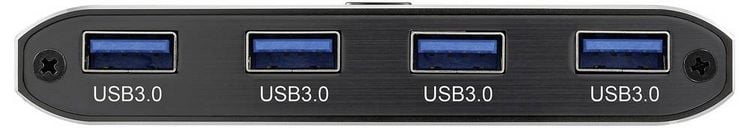 Produktbild: SpeaKa Professional 2 Port USB 3.2 Gen 1-Umschalter (USB 3.0) Grau