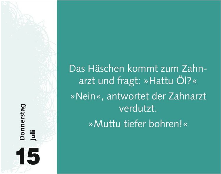 Produktbild: Witzirin Tagesabrei&szlig;kalender 2027 - Diese Packung enth&auml;lt: die lustigsten Witze f&uuml;r die t&auml;gliche Dosis Humor