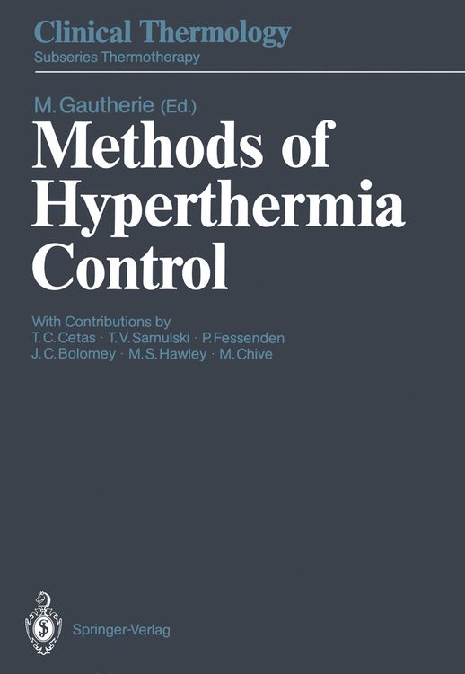 Produktbild: Methods of Hyperthermia Control