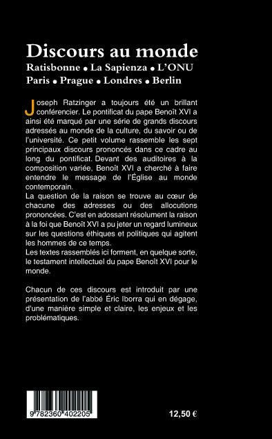 Produktbild: Discours au monde