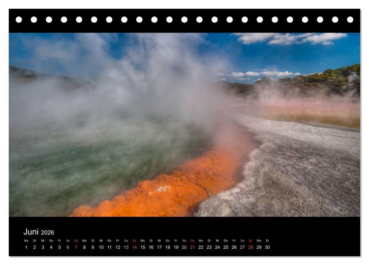 Produktbild: Neuseelands Landschaften (Tischkalender 2026 DIN A5 quer), CALVENDO Monatskalender