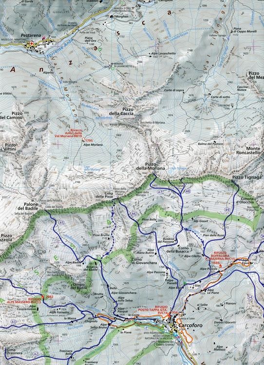 Produktbild: Percorsi invernali Monte Rosa. Alagna Valsesia, Rima S. Gius