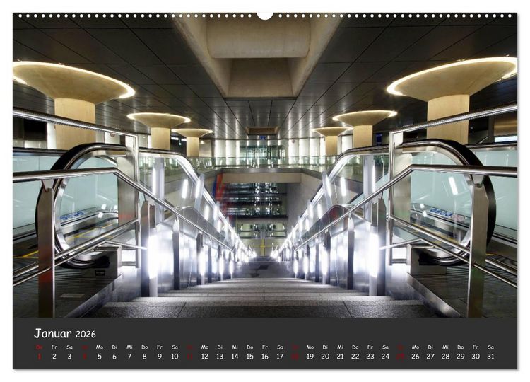 Produktbild: U-Bahn-Stationen des Westens (Wandkalender 2026 DIN A2 quer), CALVENDO Monatskalender