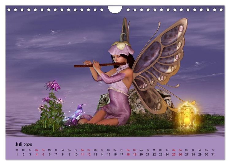Produktbild: Elfenlichter, die Reise geht weiter (Wandkalender 2026 DIN A4 quer), CALVENDO Monatskalender