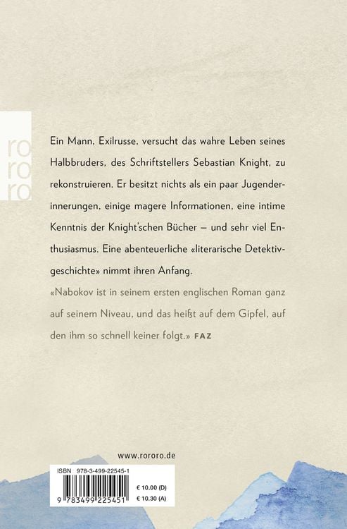 Produktbild: Das wahre Leben des Sebastian Knight