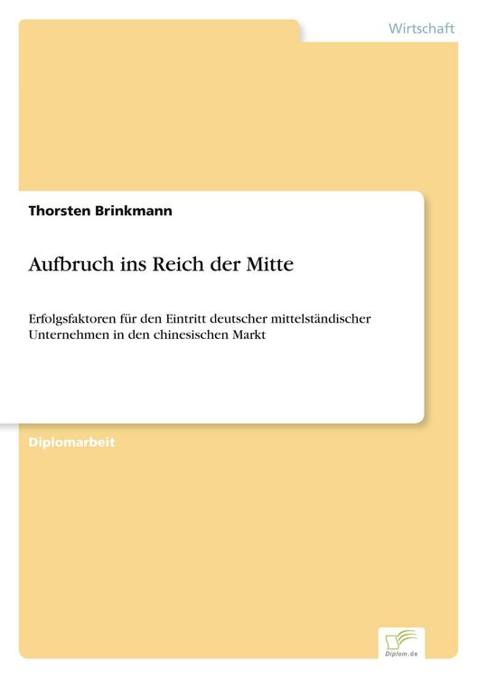Produktbild: Aufbruch ins Reich der Mitte