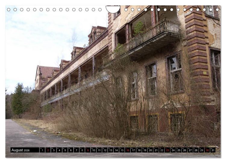 Produktbild: Beelitz Heilst&auml;tten-Faszination des Verfalls (Wandkalender 2026 DIN A4 quer), CALVENDO Monatskalender