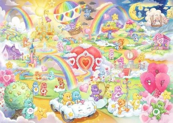 Produktbild: Erwachsenenpuzzle 1000 Teile - Care Bears - The Kingdom of Caring