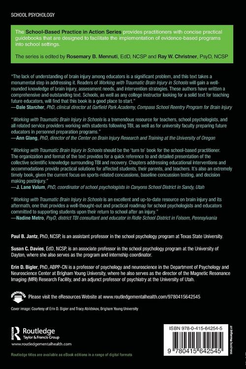 Produktbild: Working with Traumatic Brain Injury in Schools