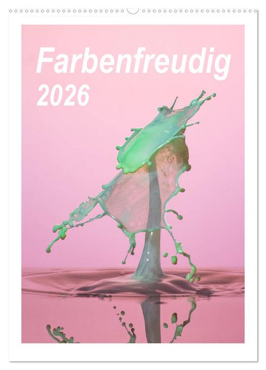 Produktbild: Farbenfreudig (Wandkalender 2026 DIN A2 hoch), CALVENDO Monatskalender