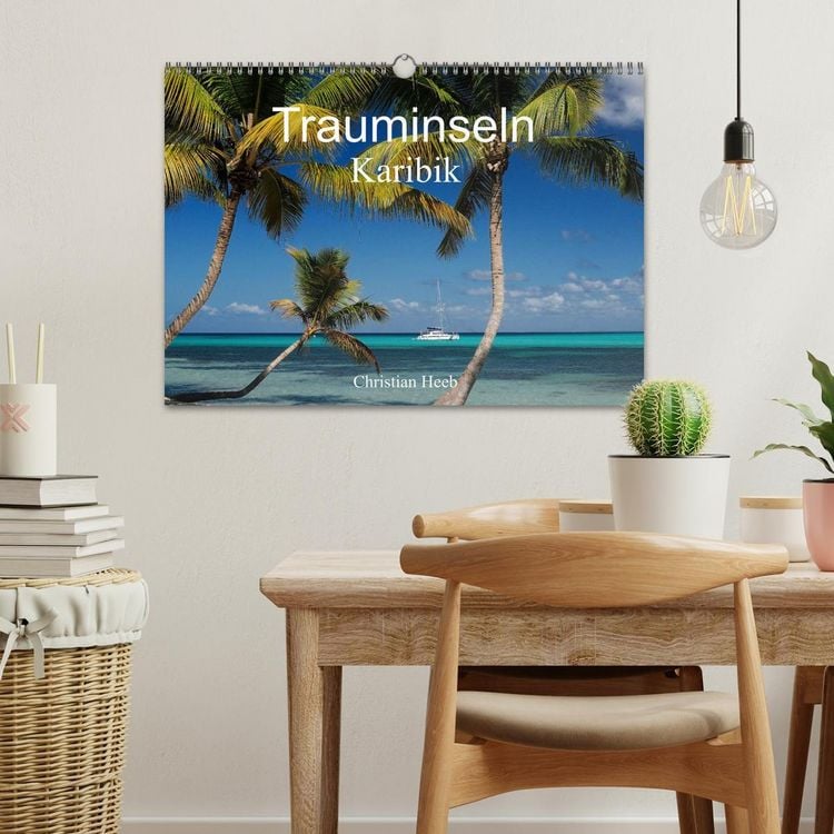Produktbild: Trauminseln Karibik Christian Heeb (Wandkalender 2026 DIN A3 quer), CALVENDO Monatskalender