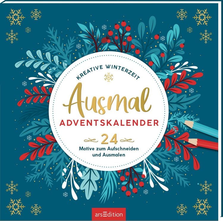 Produktbild: Ausmal-Adventskalender &ndash; Kreative Winterzeit
