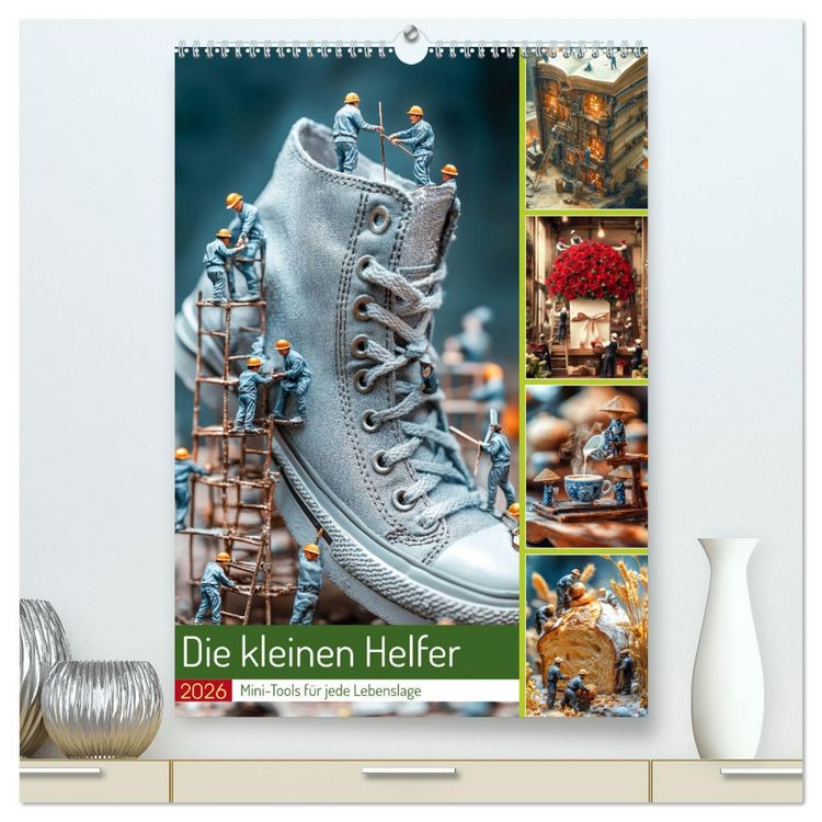 Produktbild: Die kleinen Helfer (hochwertiger Premium Wandkalender 2026 DIN A2 hoch), Kunstdruck in Hochglanz