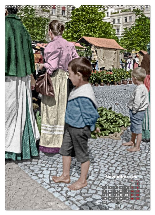 Produktbild: Alt Berlin nach Heinrich Zille in Farbe (Wandkalender 2026 DIN A2 hoch), CALVENDO Monatskalender