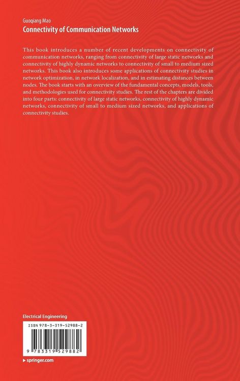 Produktbild: Connectivity of Communication Networks