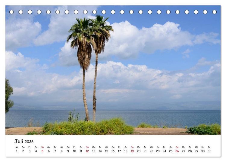 Produktbild: Traumziel Israel (Tischkalender 2026 DIN A5 quer), CALVENDO Monatskalender