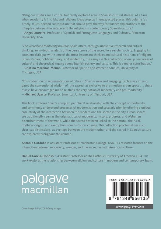 Produktbild: The Sacred and Modernity in Urban Spain