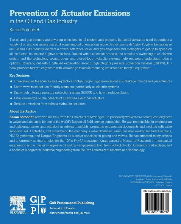 Produktbild: Prevention of Actuator Emissions in the Oil and Gas Industry