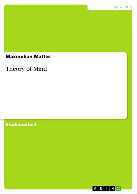 Produktbild: Theory of Mind