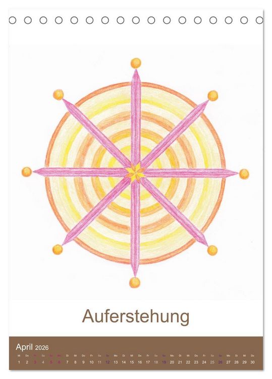 Produktbild: Atlantisheilsymbole (Tischkalender 2026 DIN A5 hoch), CALVENDO Monatskalender
