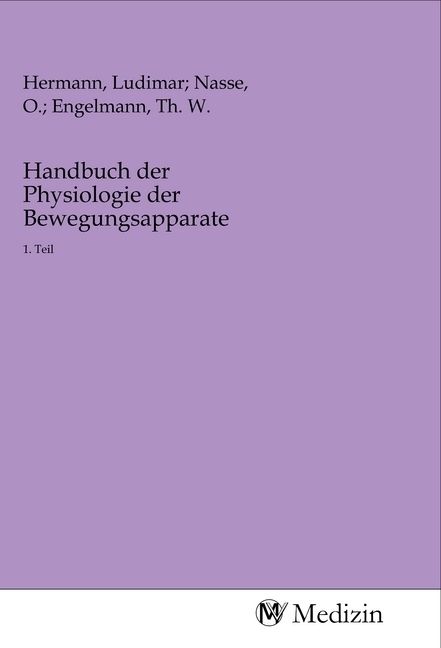 Produktbild: Handbuch der Physiologie der Bewegungsapparate