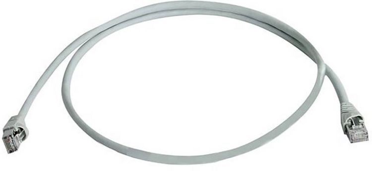 Produktbild: Teleg&auml;rtner 100008826 RJ45 Patchkabel CAT 6a S/FTP 7.50m Grau Flammwidrig, mit Rastnasenschutz, Paarschirm, doppelt geschirmt