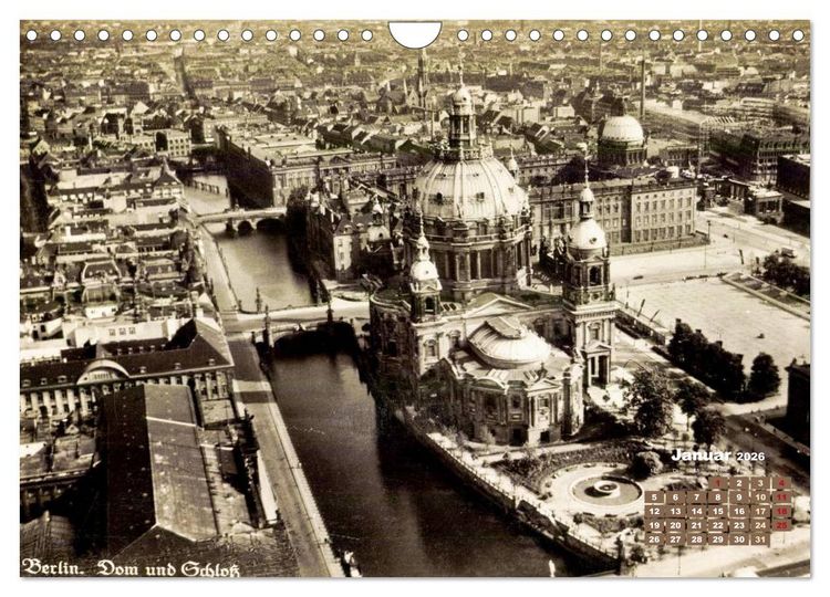 Produktbild: Gr&uuml;&szlig;e aus Berlin &ndash; Die Stadt in historischen Ansichten (Wandkalender 2026 DIN A4 quer), CALVENDO Monatskalender