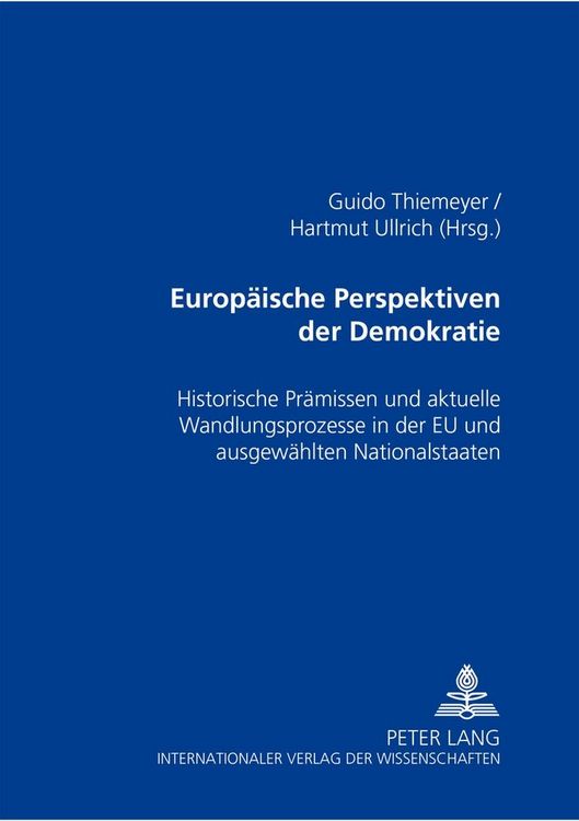 Produktbild: Europ&auml;ische Perspektiven der Demokratie