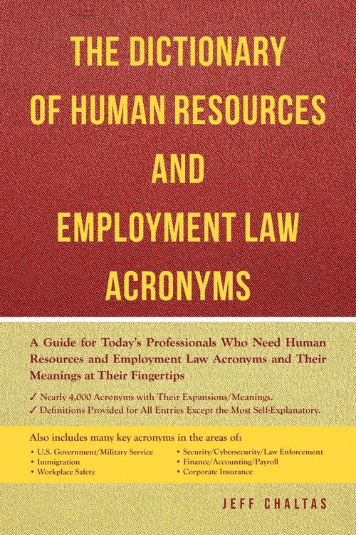 Produktbild: Dictionary of Human Resources and Employment Law Acronyms