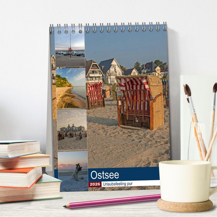 Produktbild: Ostsee. Urlaubsfeeling pur (Tischkalender 2026 DIN A5 hoch), CALVENDO Monatskalender