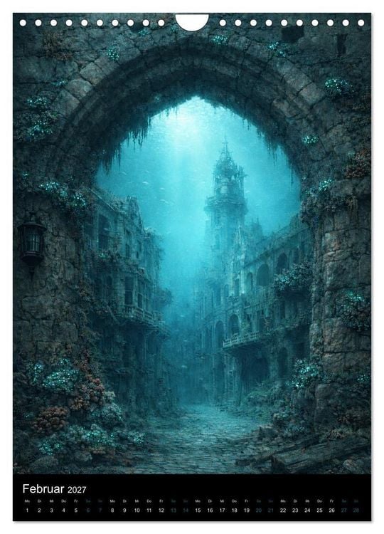 Produktbild: Aetherion &ndash; Die versunkene Stadt (Wandkalender 2027 DIN A4 hoch), CALVENDO Monatskalender
