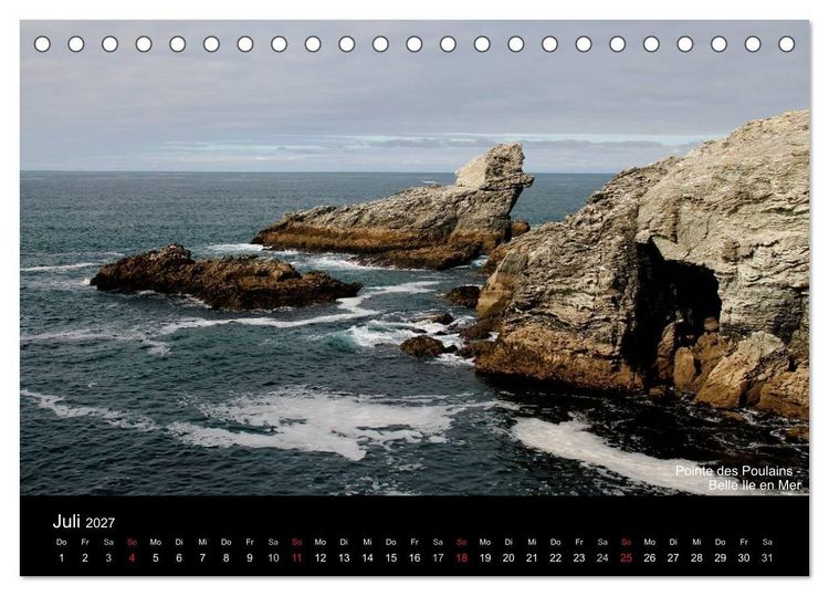 Produktbild: Bretagne - Zwischen Meer und Geschichte (Tischkalender 2027 DIN A5 quer), CALVENDO Monatskalender