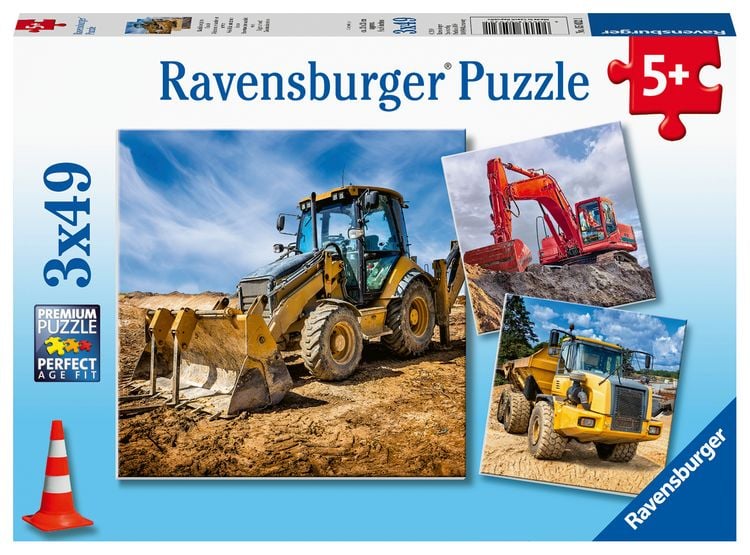 Bild vom Artikel Puzzle Ravensburger Baufahrzeuge im Einsatz 3 X 49 Teile vom Autor 