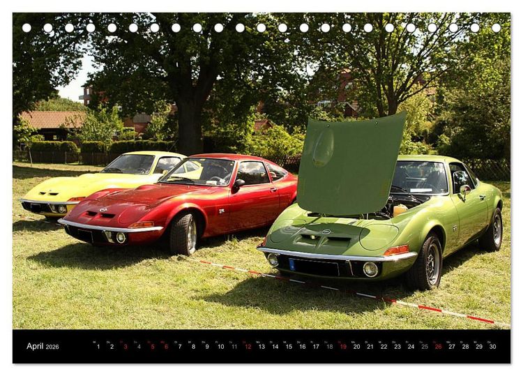 Produktbild: Opel GT Der Kalender (Tischkalender 2026 DIN A5 quer), CALVENDO Monatskalender
