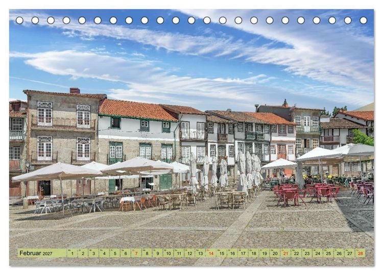 Produktbild: Cidade Guimar&atilde;es (Tischkalender 2027 DIN A5 quer), CALVENDO Monatskalender