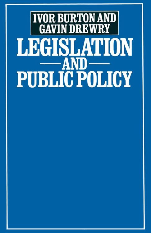 Produktbild: Legislation and Public Policy