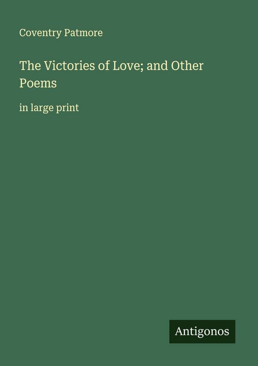 Produktbild: The Victories of Love; and Other Poems