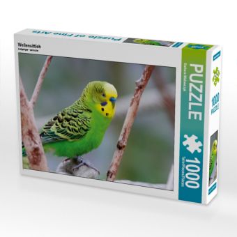 Produktbild: CALVENDO Puzzle Wellensittich 1000 Teile Puzzle quer | 1000 Teile Lege-Gr&ouml;&szlig;e 64 &times; 48 cm Foto-Puzzle f&uuml;r gl&uuml;ckliche Stunden