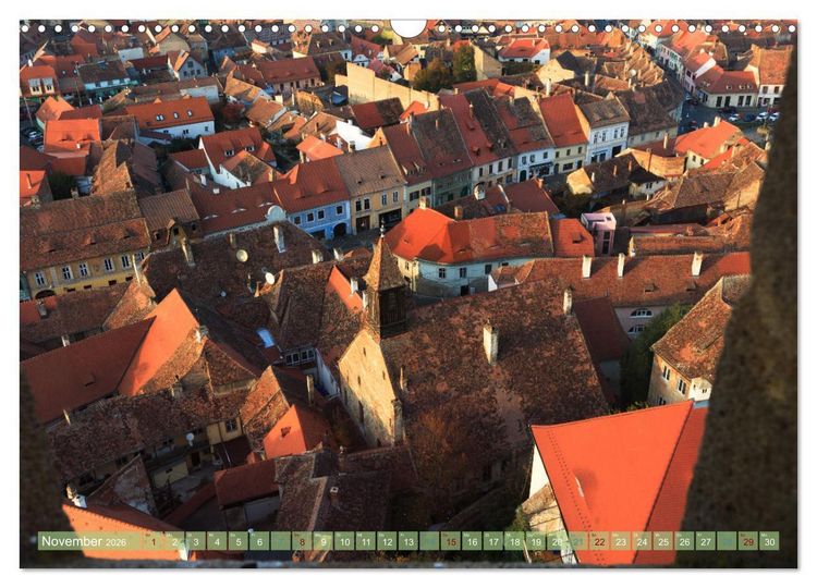 Produktbild: Zauberhaftes Sibiu - Die Perle Siebenb&uuml;rgens in Rum&auml;nien (Wandkalender 2026 DIN A3 quer), CALVENDO Monatskalender